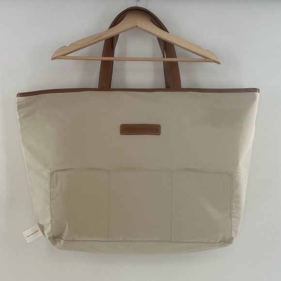 Le Weekend Anthropologie Travel Beach Vacation Leopard Print Tote - Picture 7 of 10